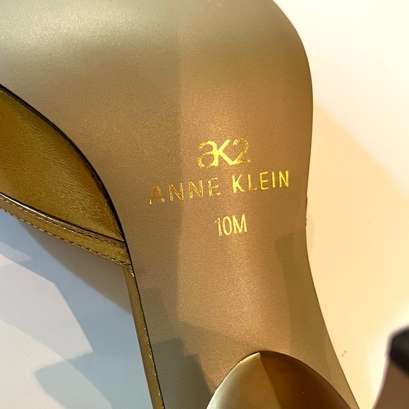 Anne Klein AK2 Gold Heel Sandals Size 10 - Picture 5 of 10